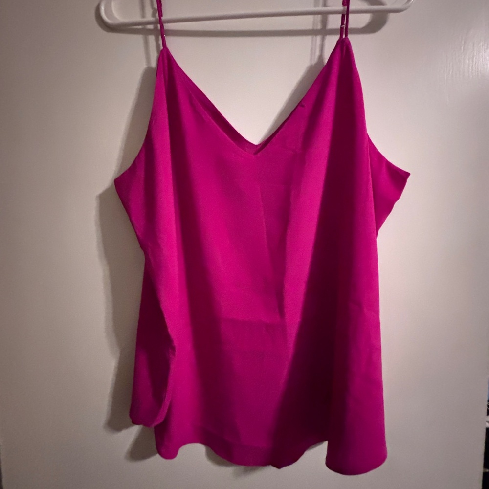 NWT Express bright pink spaghetti strap tank top